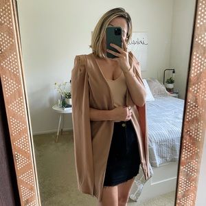 Tailored Crepe Cape